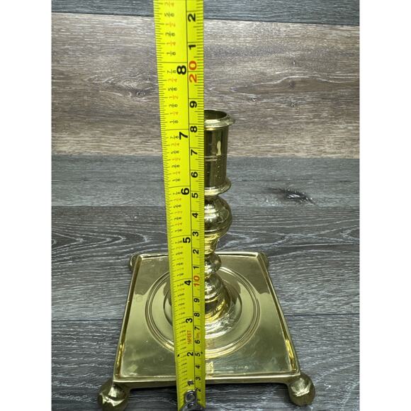 Northern European William and Mary Solid Brass Candle Stick 7” Tall - Picture 12 of 12
